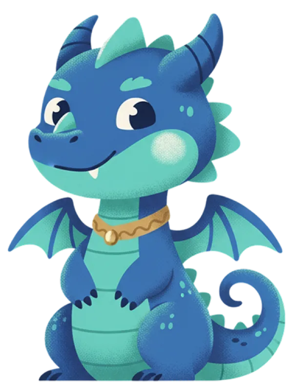 Tiny royal dragon character