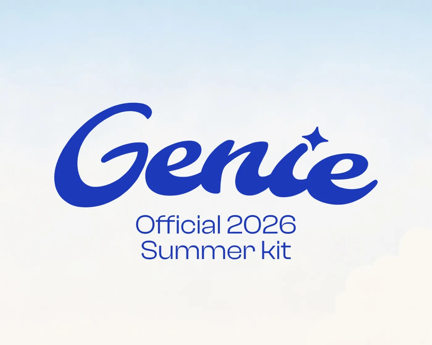 Genie official 2026 summer kit title card
